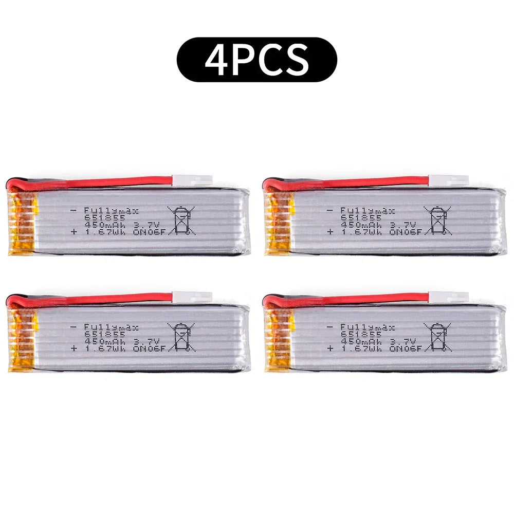 Wltoys RC Battery K110 K110s Battery 3.7V 450mAh 1S with Ph2.54 Plug for XK V977 V930 Helicopter RC Parts Accessory