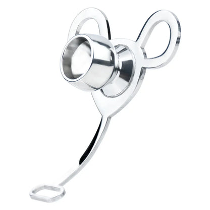 Wearing Stainless Steel Men's Flat Plate Negative Chastity Lock, Mannequin Urethral Tray, Cock Cage Sheet, Adult Sex Erotic Toys