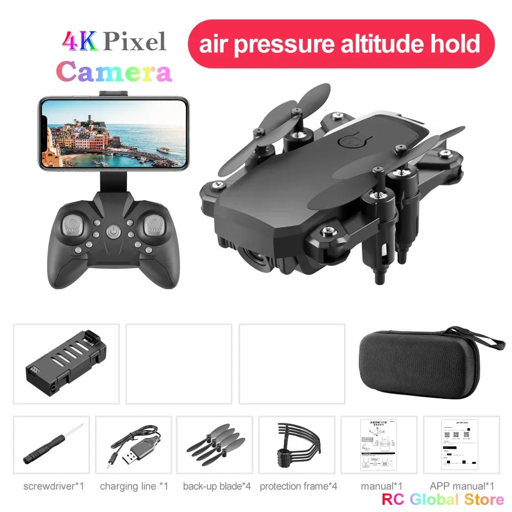 UAV 4K HD Camera RC Drone Quadrocopter Mini LF606 Remote Control Helicopter One-Key Return WIFI Foldable Quadcopter Toy Kid Toys