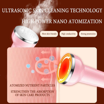 MultiFunctional Ultrasonic Facial Tightening Beauty Apparatus High Frequency Face Clean Pore and Blackhead Removal Anti-wrinkle