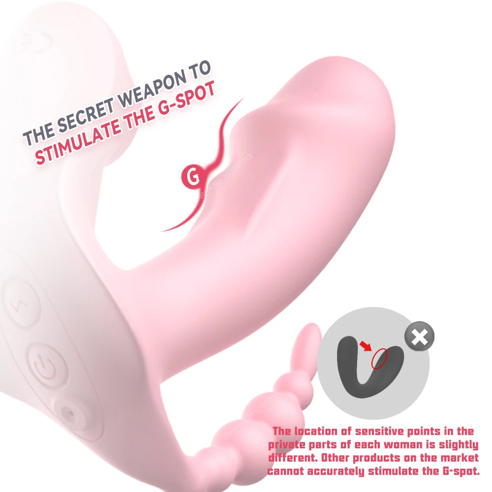 Sucker Toy 3 IN 1 Clitoris Sucking Rotating Beads Dildo Vibrator Panties for Women Vagina Stimulator Adult 18 Sex Machine Female