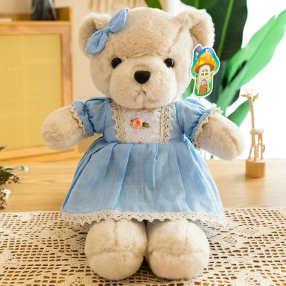 40cm Cute Floral skirt Bear Plush Toys For Girl Stuffed Toys Animals Princess Bear Doll Christmas Gift Party Decoration peluches