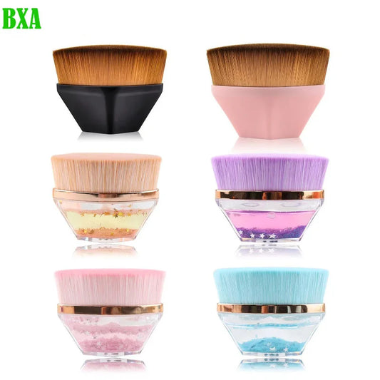 6 Color No. 55 Makeup Brushes Foundation Brush Petal No Trace Portable Foundation Makeup Brush Beauty Dressing Tool Professional