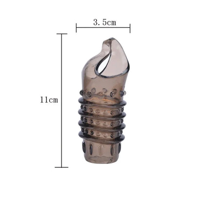 1PCS Penis Sleeve Adult Lock Fine Ring Delayed Ejaculation Stronger Plus Thick Crystal Sleeve Stimulation Sex Toys for Couples