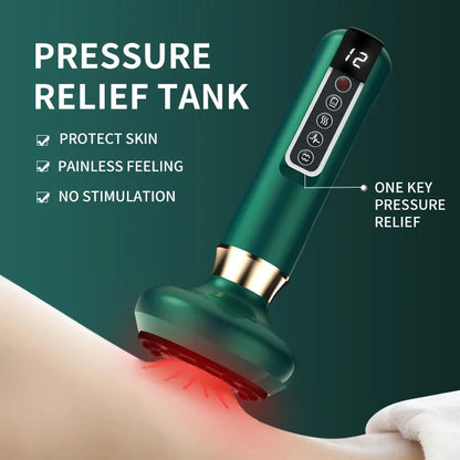 Beauty Health Scraping Infrared Heat Slimming Massage Therapy Electric Cupping Massager Vacuum Suction Cup GuaSha Anti Cellulite