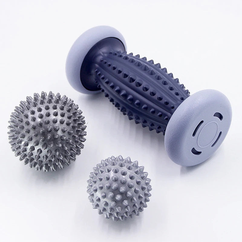 4pcs Foot Massage Roller Balls Spiky Yoga Fitness Ball Tissue Trigger Point Muscle Roller for Foot Back Leg Hand  Muscle Relax