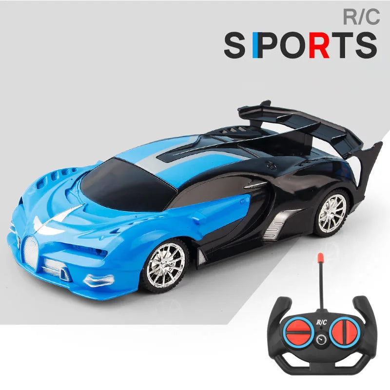 1:18 4DWC RC Car With Led Light  Radio Remote Control Cars Sports Car High-speed Drift Car Boys Toys For Children