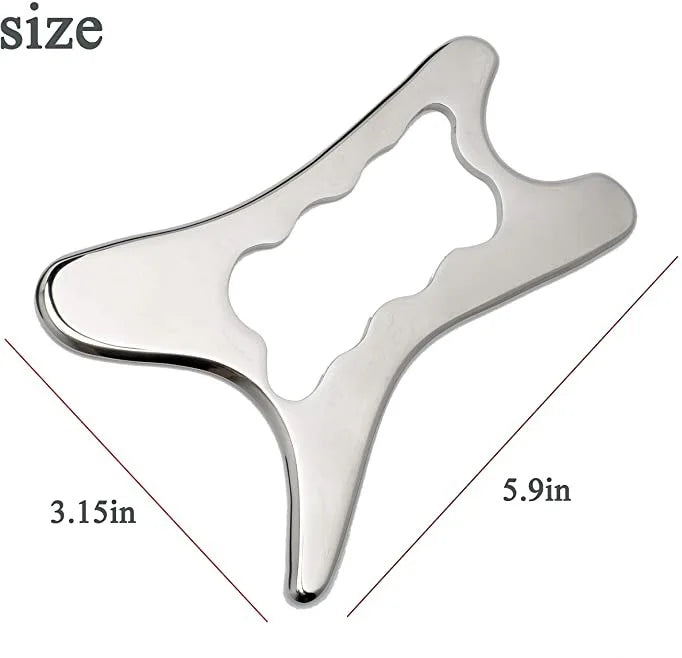 1PCS Body Shaping Muscle Scraper Tool Body Deep Tissue Fascia Face Relaxation Massage Stainless Steel Scraping Gua Sha Massager