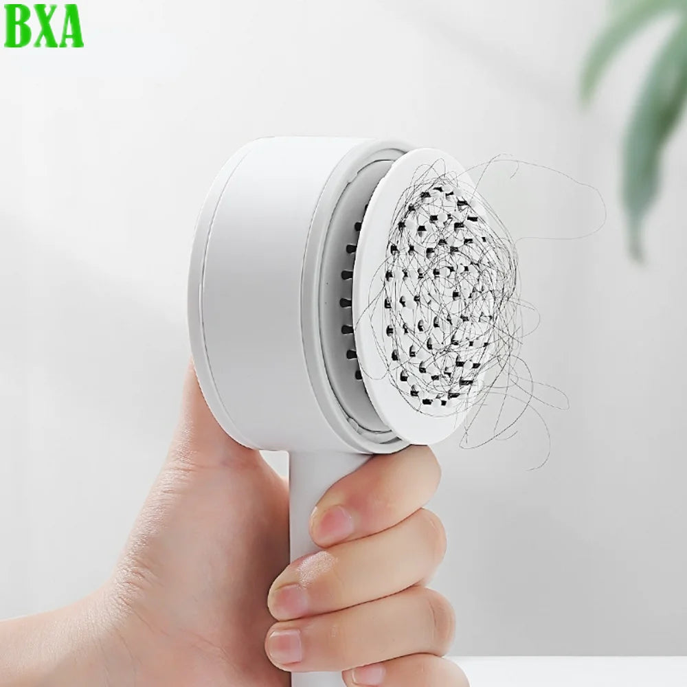 1PC Self Cleaning Hair Brush One-key Cleaning Hair Loss Air bag Massage Scalp Comb Anti-Static Hairbrush Dropshipping