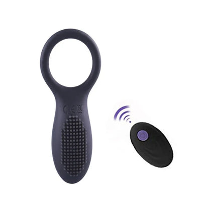 USB Charging Wireless Remote Control Dual Vibration Lock Ring for Men's Silicone Fun Vibration Ring Adult Products