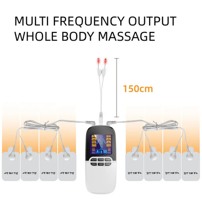 Digital Meridian Massager Multi-functional Medium Frequency Meridian Therapy Instrument Home Rechargeable Double Output Machine