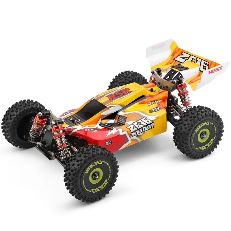 WLtoys 144010 1/14 RC Car 75KM/H High Speed Off-Road 2.4G Brushless 4WD Electric RC Drift Toys for Children Racing