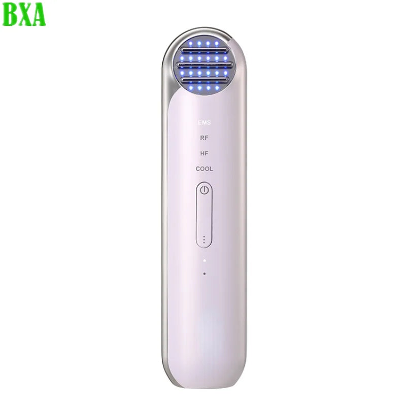 Cold Machine Facial Massager EMS Face Lifting Anti Aging LED Light Therapy Anti Wrinkle Multi-polar Cold Skincare Beauty