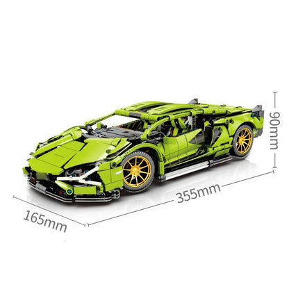 1280PCS Technical 1:14 MOC Sports Car Building Blocks MOC City Speed Vehicle Assemble Bricks Toys for Kids Boys