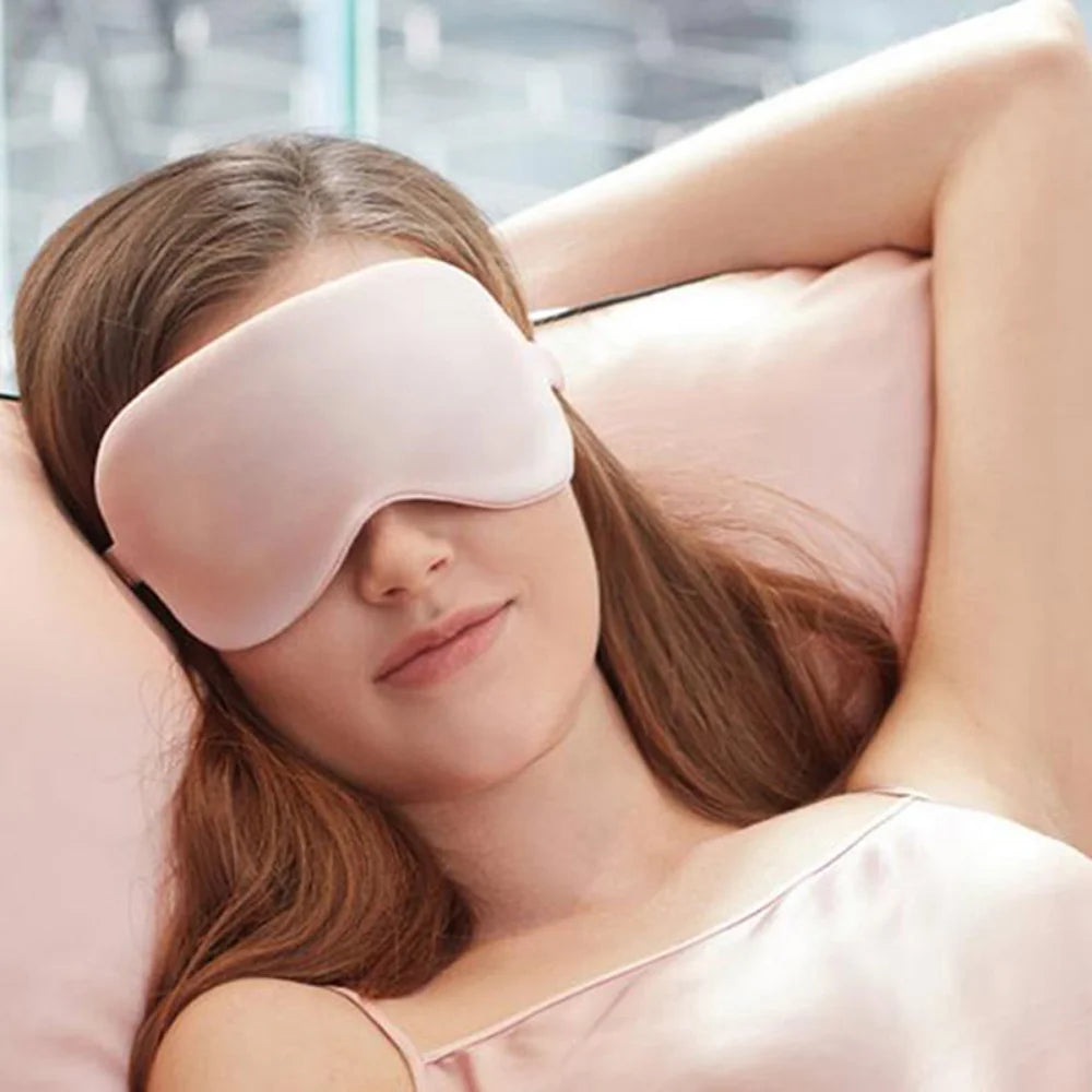 1PCS Soft Portable New Rest Relax Eye Shade Cover Soft Pad Eyeshade Sleeping Eye Mask Cover Eyepatch Blindfold Solid