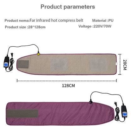 Electric Sauna Heating Tropical Thin Waist Warm Vibrator Weight Loss Beauty Far Infrared Abdominal Trimmer Back Relax Tool