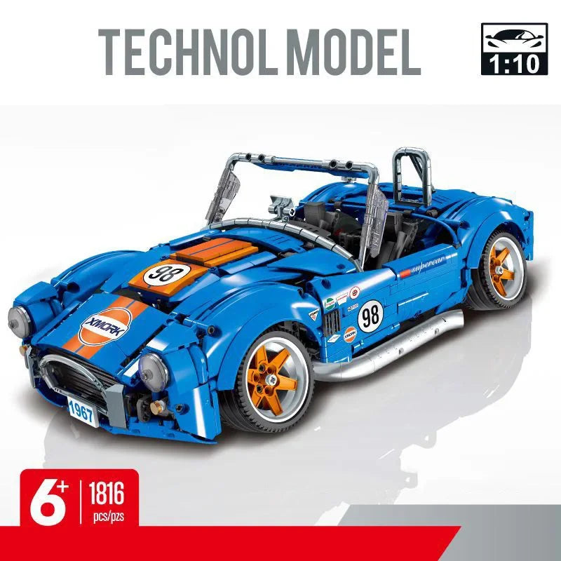 Technical Expert 1816Pcs Cobra Racing Sport Car Model Building Blocks City Speed Vehicle Kid Adult Gift Supercar Bricks MOC Toys