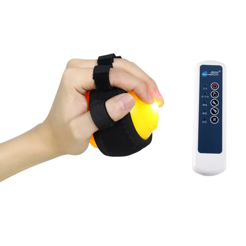 BXA Electric Hand Massage Ball Orthosis Infrared Hot Compress Stroke Finger Anti-Spasticity Exercise Hemiplegia Recovery Therapy