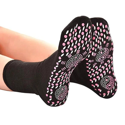 Pair Self-heating Health Care Socks Magnetic Therapy Comfortable Warm Socks Sports Breathable Unisex Foot Massager Care Socks