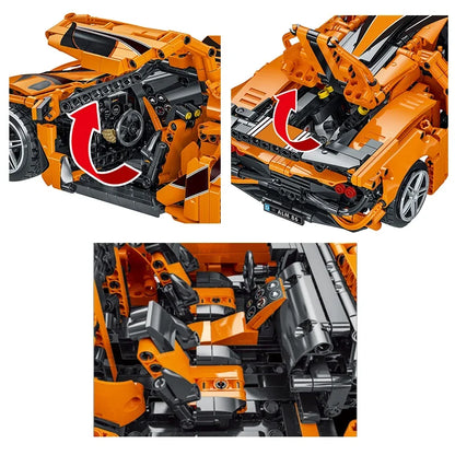 1397PCS Technical MOC 1:14 Gumpert Apollo Super Speed Car Building Blocks Sport Vehicle Assemble Bricks Toys GIfts For Boy Kids