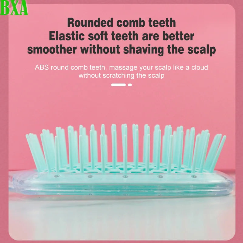 BXA Fluffy Modeling Comb Mesh Comb Hairdressing Hair Smoothing Honeycomb Comb Plastic Massage Comb Dry and Wet Hollow Comb