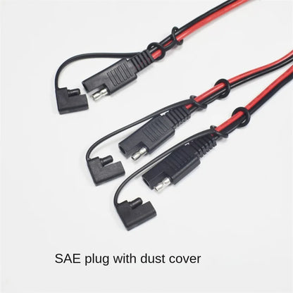 20A Solar Panel PV Extension Cable, Full Copper 2mm², SAE Bullet Connector, 30cm, Male To Female Splitter