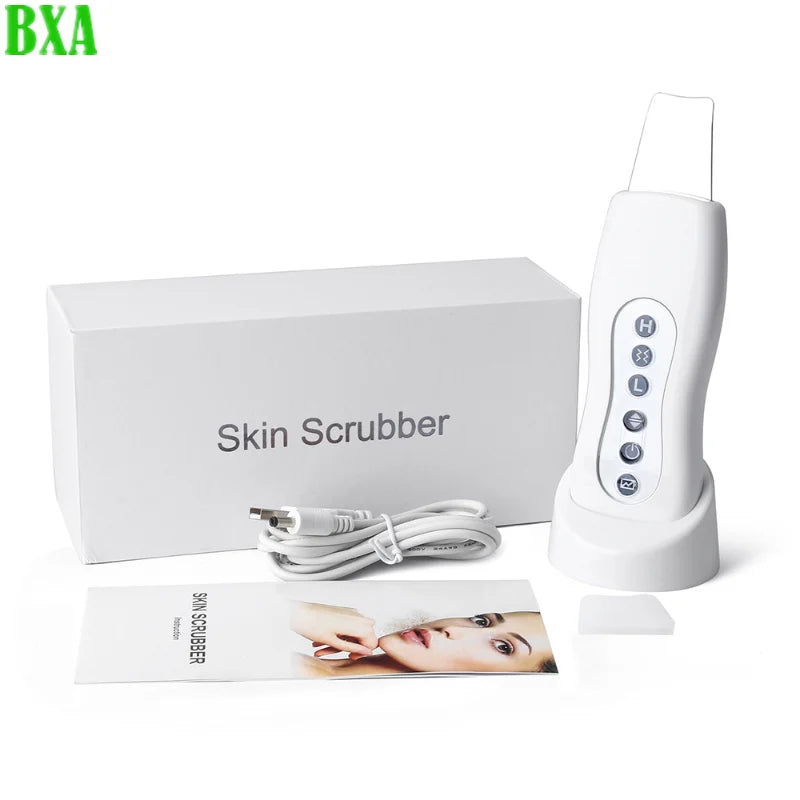 New Beauty Star Powerful Ultrasonic Face Cleaner Skin Scrubber Ultrasound Vibration Massager Ultrasound Peeling Clean Tone Lift