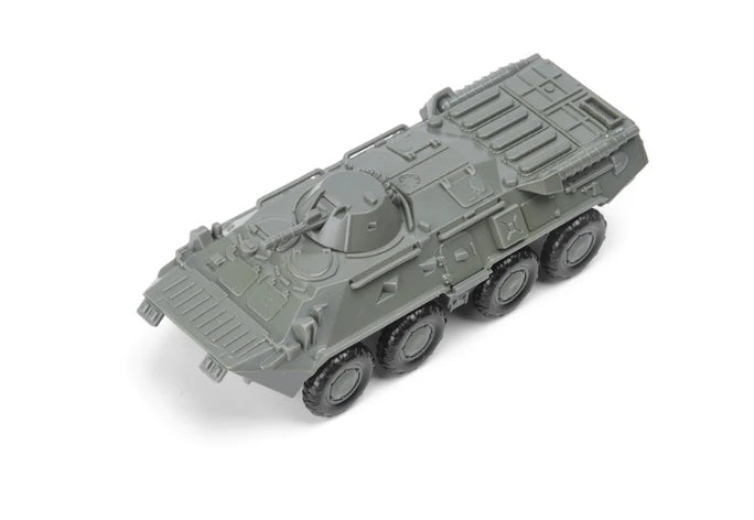 1PCS 4D 1/72  Assembly Model M35 Truck BTR-80 Armored Personnel Carrier Military Toy Car Ornaments Sandpan Game Toys for Gifts