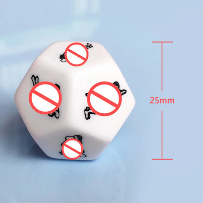 1pc Adult Sexy Toys 12 Sides Sex Dice Sexual Games Dice Couple Erotic Toy Cube Accessoires Sexuels Sexy Toys for Women Sex