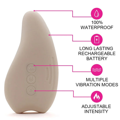 Warming Lactatio waterproof Massager Soft Silicone Breast Massager for Breastfeeding Heat + Vibration for Clogged Ducts Improved