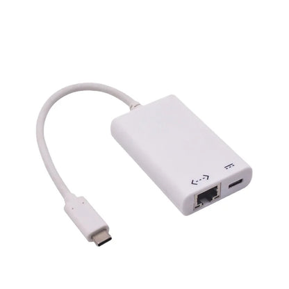 USB 3.1 Type-C To RJ45 Gigabit Ethernet + PD Power Delivery Adapter, USB 3.1 To RJ45 + PD Converter