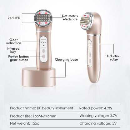 Skin Tightening Rejuvenation Wrinkle Removal Dot Matrix Radiofrequency Face Massager Radio Frequency Facial Lifting Machine