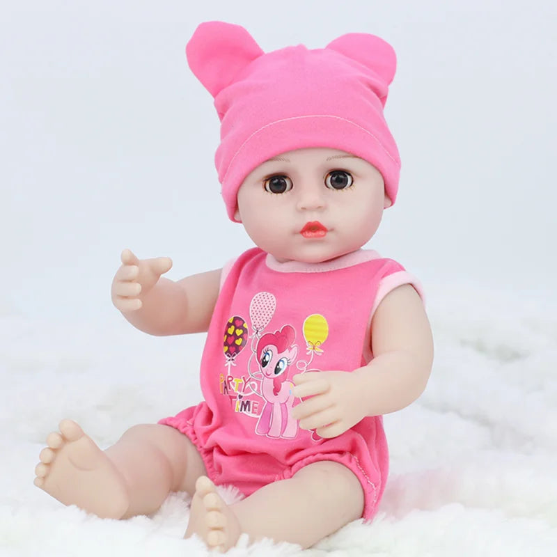 38CM Reborn Doll Imitation Baby Soft Adhesive Doll Children's Toy Doll Toy Toddler Girl Birthday Gift Dolls Accessories