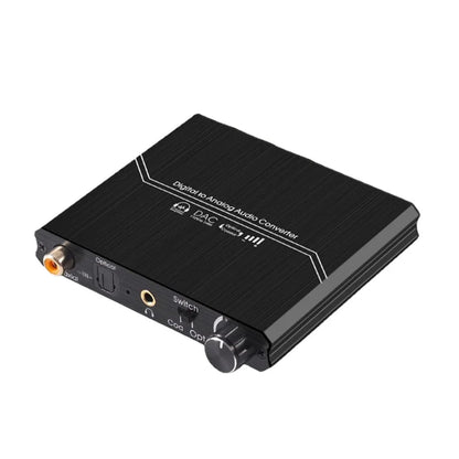 192KHz Digital To Analog Audio Converter - DAC Audio Converter with Optical and Coaxial Inputs, Volume Control