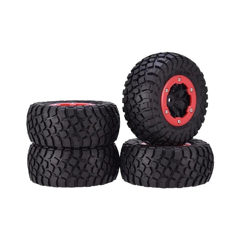 4Pcs AUSTARHOBBY AX-4007 110MM RC Wheel 1:10 Short Course Truck Tires Rubber Tyre for Traxxas Slash Tires HPI Car Parts