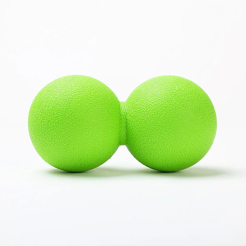 Peanut Silicone Lacrosse Myofascia Ball Peanut Massage Ball High Density Lightweight Fitness Body Fascia Relieve Pain Yoga Ball