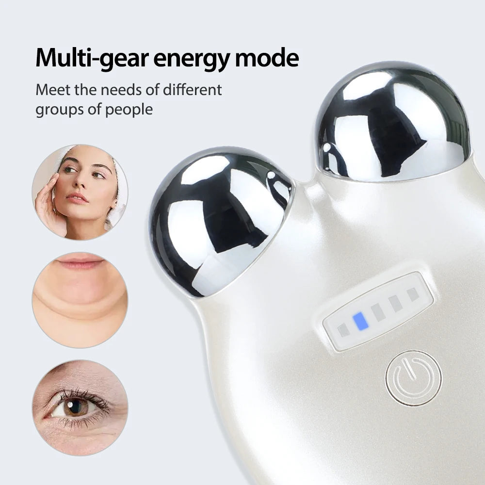 EMS Electronic Beauty Instrument Micro Current Rejuvenation Instrument 3D Roller Lift Tight Eye Facial Massage