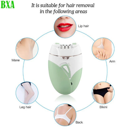 Rechargeable Bikini Leg Razor With Light NEW Hair Remover Electric Epilator Female Shaving Machine Painless Depilatory