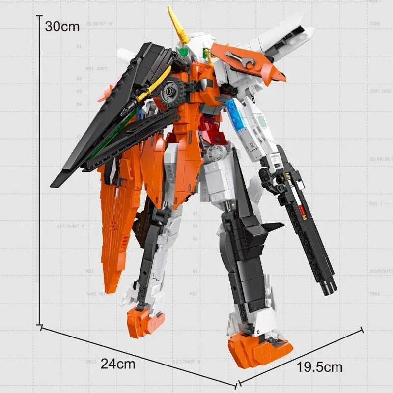 Technical Mecha Deformation Super War Robot Figures Model Building Blocks City Boys Gifts Warrior Titan Knight Anime Bricks Toys