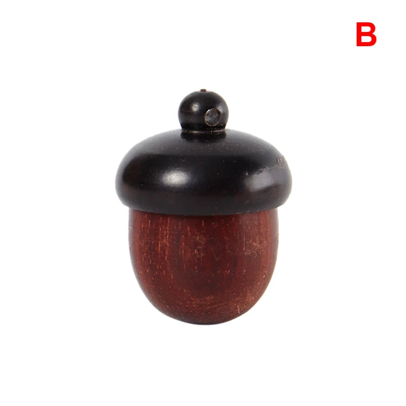 1PC Solid Wood Pill Box Mini Sandalwood Rescue Pill Box Portable Tablet Storage Sealed Jar Outdoor First Aid Tool