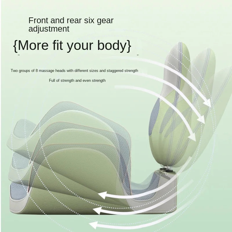 Multifunctional Waist Protection Cushion Waist Back Buttocks Hot Compress High-Frequency Vibration Massager Household Office