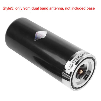 9cm Small Steel Gun Antenna 144/430MHz UHF/VHF Dual Band Antenna Aerial PL-259 Magnetic Base External Mobile Car Radio Antenna