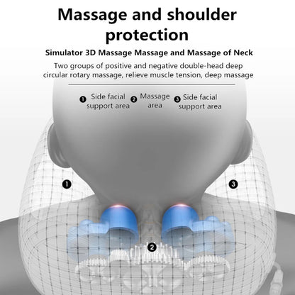 U-shaped Neck Massage Pillow Heating Vibration Kneading Electric Neck and Shoulder Massage Protection Relaxing Massager