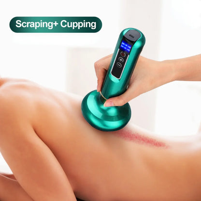 1PC Vacuum Suction Cup GuaSha Anti Cellulite Beauty Health Scraping Infrared Heat Slimming Massage New Electric Cupping Massager