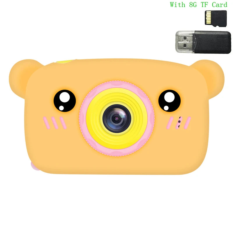 1080P Electronic Digital HD Camera Toys for Kids Cute Mini Pink Blue Video Cameras Children Camera Toys Girls Boys Birthday Gift