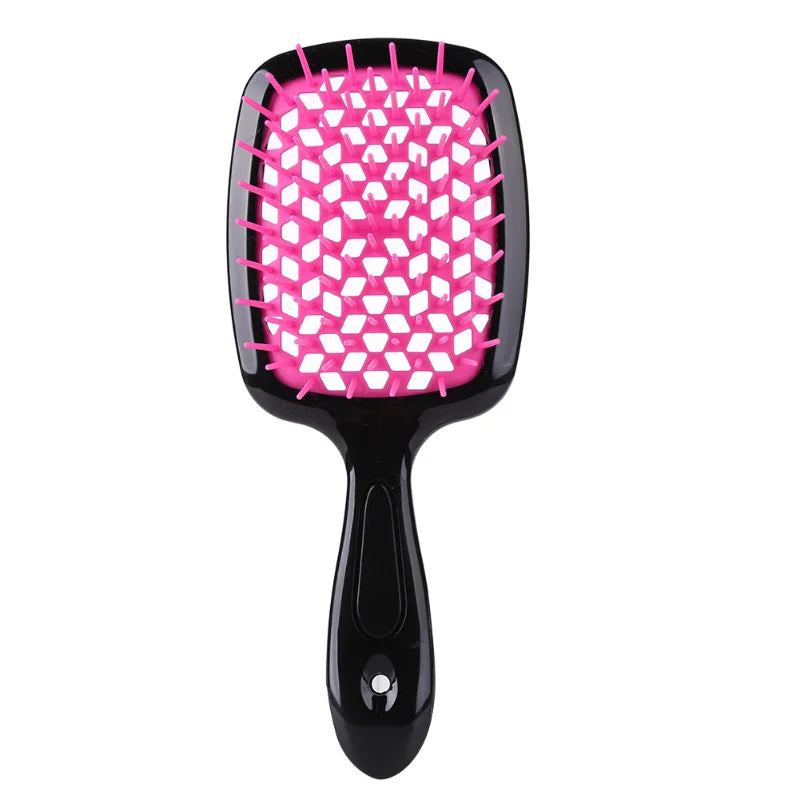 BXA Fluffy Modeling Comb Mesh Comb Hairdressing Hair Smoothing Honeycomb Comb Plastic Massage Comb Dry and Wet Hollow Comb