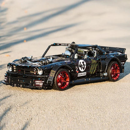 2943PCS MOC Mustang Hoonicorn V2 1:8 Car Building Blocks Ken Block Vehicle 22970 Assemble Bricks Toys Gift for Boy Kids