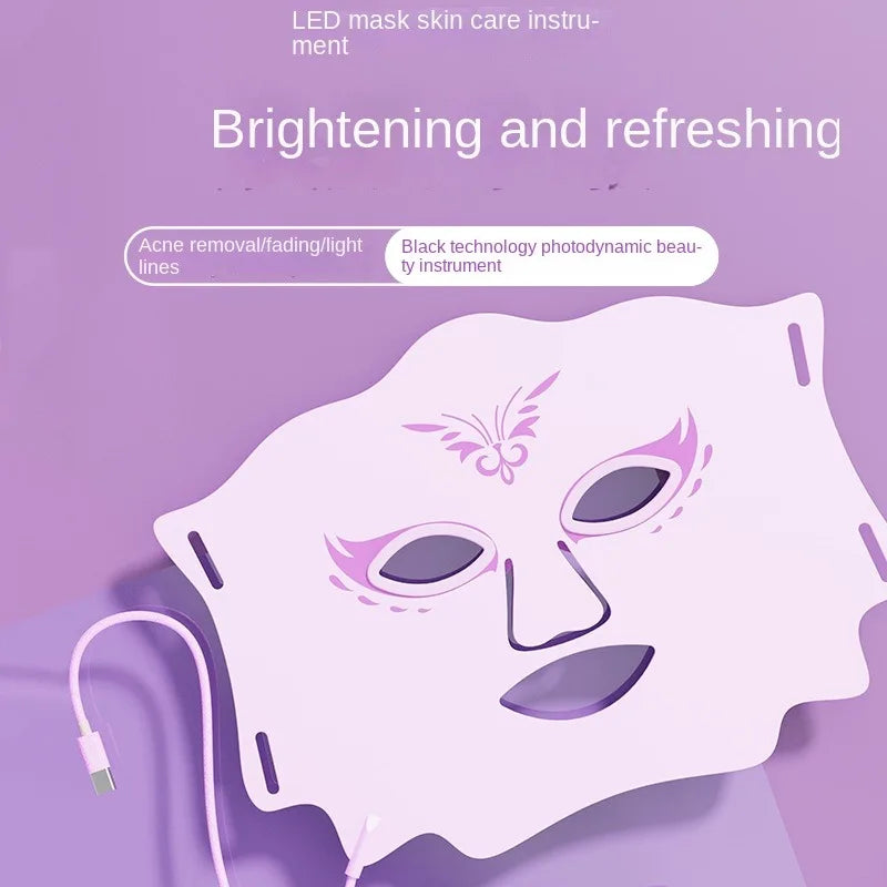 New LED Beauty Mask Face Photon Rejuvenation Facial Mask Household Whitening Acne Removing and Spot Lightening Spectrometer