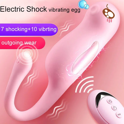 Vibrating Egg 7 Electric Shocking 10-Vibration Vagina Massage Wireless Remote Control Waterproof Vibrator Sex Toys for Women