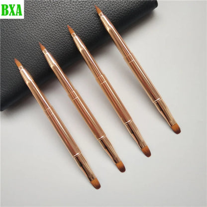 1PCS Retractable Lip Makeup Brush Lipstick Lip Gloss Brush Telescopic Dual Use Lip Eyeshadow Brush Beauty Tools With Protect Cap